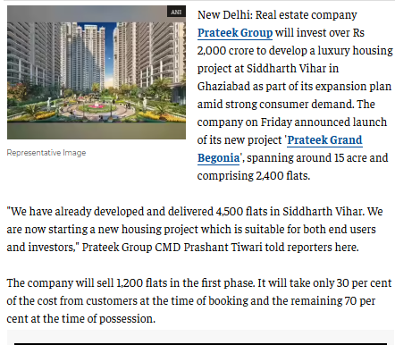 Prateek Group News